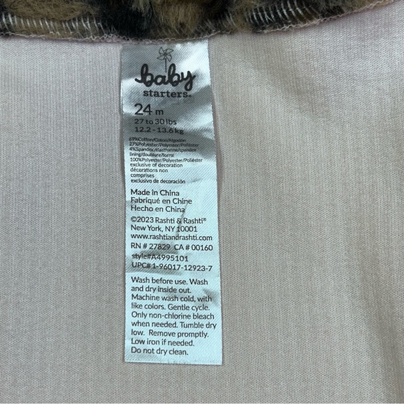 Baby Starters Infant Clothe 3 Pc Set 24 Months Dress and Jacket with Headband - Picture 13 of 13